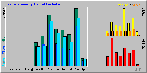 Usage summary for ettorhake